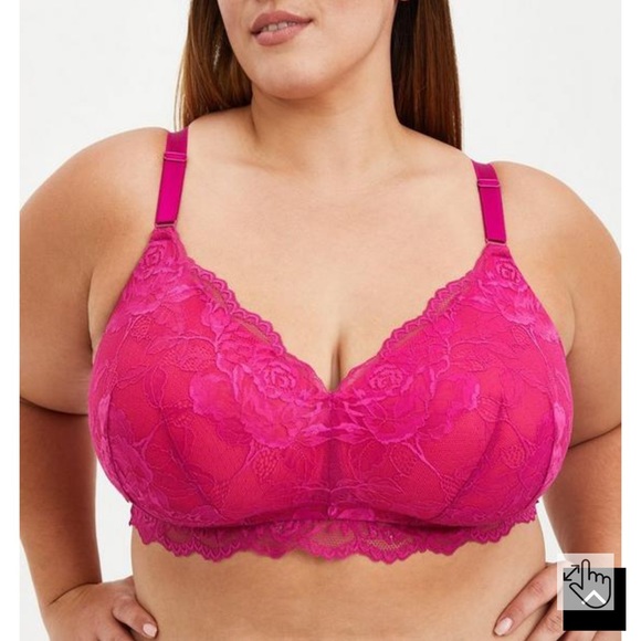 TORRID Pink Lace Bra - Picture 1 of 4